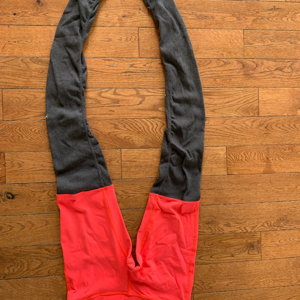Goddess leggings gray and pink/orange